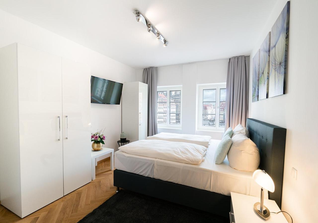 Familienapartment mit Blick zur Frauenkirche Dresden Exterior foto
