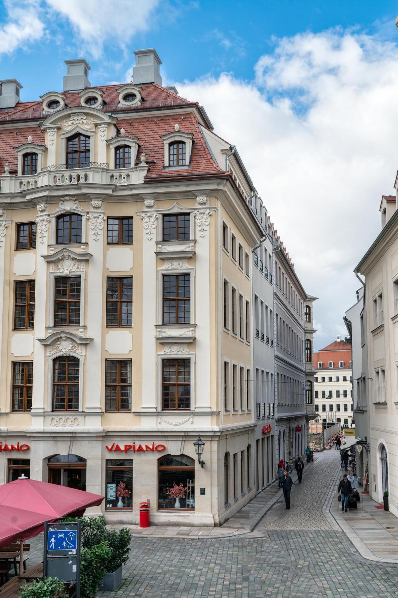 Familienapartment mit Blick zur Frauenkirche Dresden Exterior foto